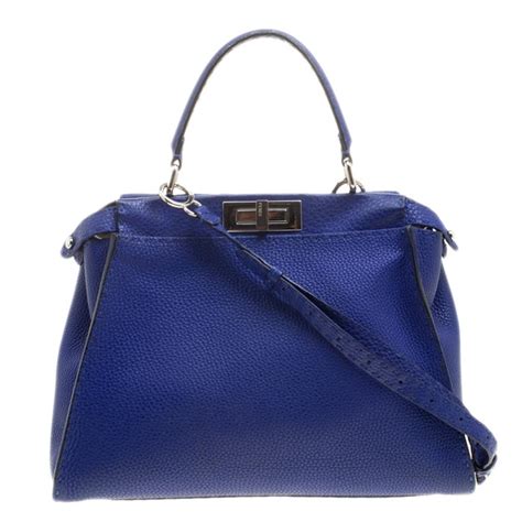 blue FENDI Women Handbags 